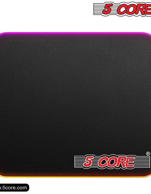 Load image into Gallery viewer, 5Core Gaming Mouse Pad RGB 12 Light Modes 2 Zone Desk Mouse Mat W Rubber Base
