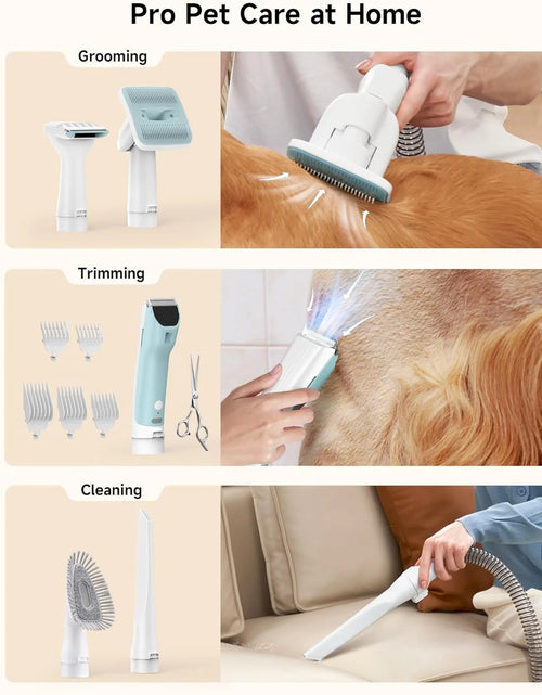 Load image into Gallery viewer, Pet Grooming Kit, Dog Clippers Tools Grooming Vacuum, Dog Hair Vacuum Suction,
